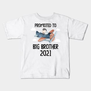 Boy Big Brother Aircraft 2021 announce new generation 2021 Kids T-Shirt